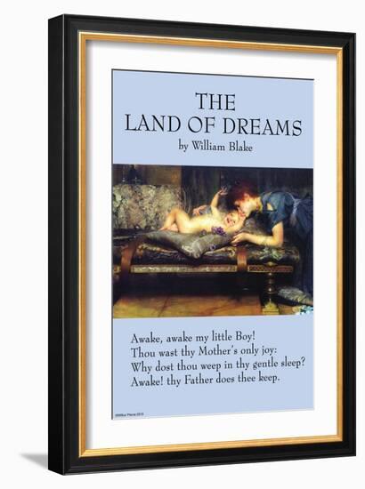 The Land of Dreams-William Blake-Framed Art Print