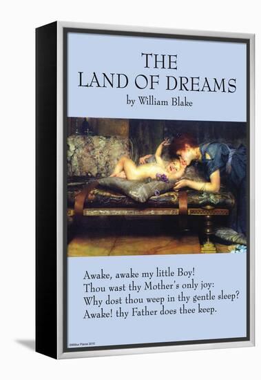 The Land of Dreams-William Blake-Framed Stretched Canvas