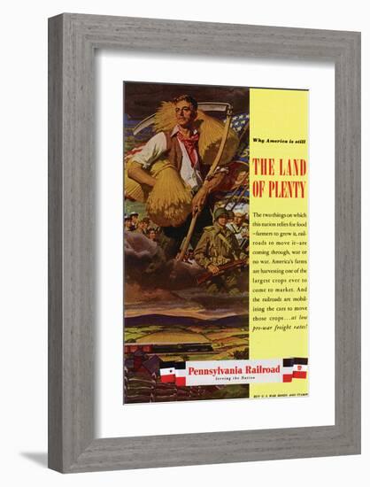 The Land of Plenty-null-Framed Art Print