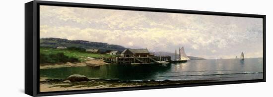 The Landing, Bailey Island, Maine, C.1907-Alfred Thompson Bricher-Framed Premier Image Canvas