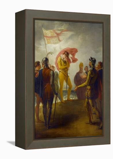 The Landing of Richard II at Milford Haven, C.1793-1800-William Hamilton-Framed Premier Image Canvas