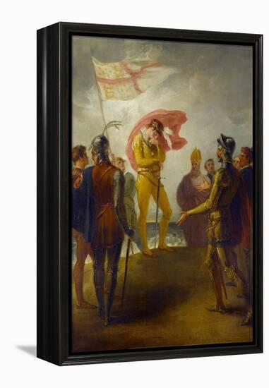 The Landing of Richard II at Milford Haven, C.1793-1800-William Hamilton-Framed Premier Image Canvas