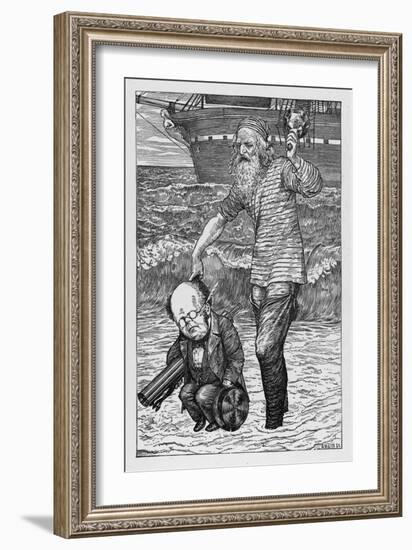 The Landing of the Hunters-Henry Holiday-Framed Art Print