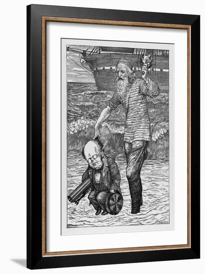 The Landing of the Hunters-Henry Holiday-Framed Art Print