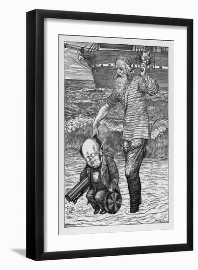 The Landing of the Hunters-Henry Holiday-Framed Art Print