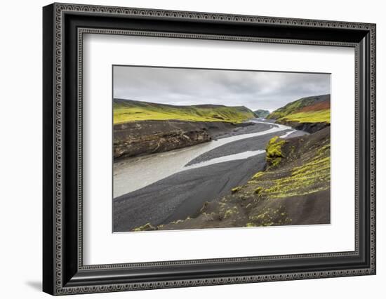 The Landmannalaugar Region of the Fjallabak Nature Reserve in the Highlands of Iceland-Andrew Sproule-Framed Photographic Print