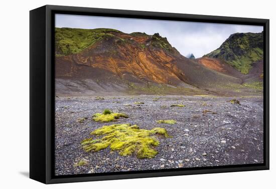 The Landmannalaugar Region of the Fjallabak Nature Reserve in the Highlands of Iceland-Andrew Sproule-Framed Premier Image Canvas