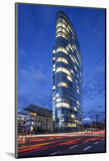 The Landmark Eliptical Commercial Office Building Gap at Graf Adolf Platz in Dusseldorf-Cahir Davitt-Mounted Photographic Print