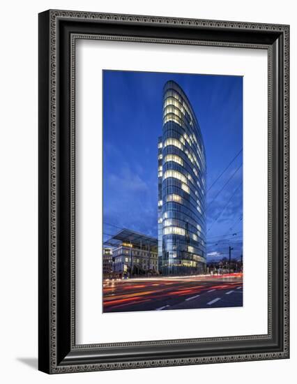 The Landmark Eliptical Commercial Office Building Gap at Graf Adolf Platz in Dusseldorf-Cahir Davitt-Framed Photographic Print