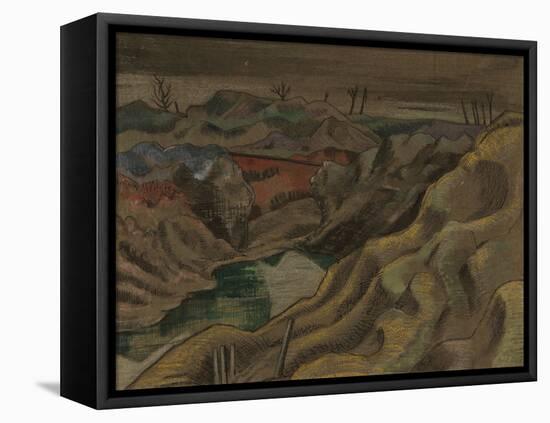 The Landscape: Hill 60, C.1917 (Ink & W/C on Paper)-Paul Nash-Framed Premier Image Canvas