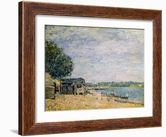 The Landscape of Saint-Mammes, 1884 (Oil on Canvas)-Alfred Sisley-Framed Giclee Print