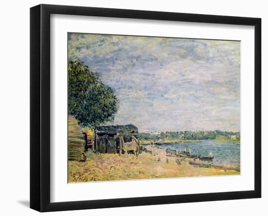 The Landscape of Saint-Mammes, 1884 (Oil on Canvas)-Alfred Sisley-Framed Giclee Print