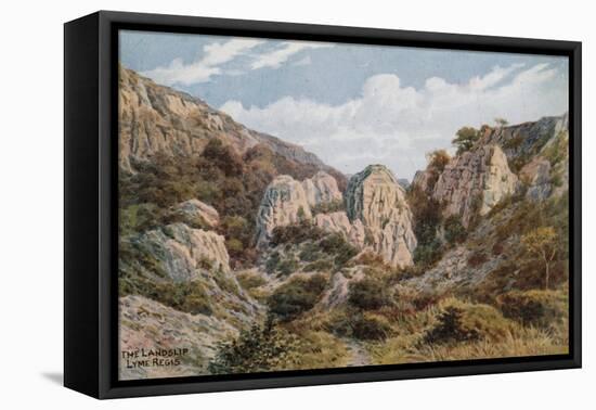 The Landslip, Lyme Regis-Alfred Robert Quinton-Framed Premier Image Canvas