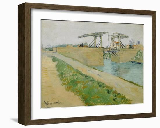 The Langlois Bridge (Pont De Langloi), 1888-Vincent van Gogh-Framed Giclee Print