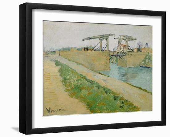 The Langlois Bridge (Pont De Langloi), 1888-Vincent van Gogh-Framed Giclee Print