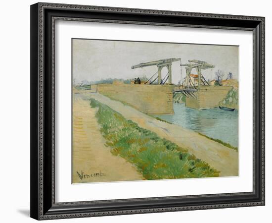 The Langlois Bridge (Pont De Langloi), 1888-Vincent van Gogh-Framed Giclee Print