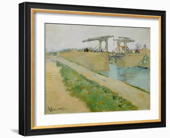 The Langlois Bridge (Pont De Langloi), 1888-Vincent van Gogh-Framed Giclee Print