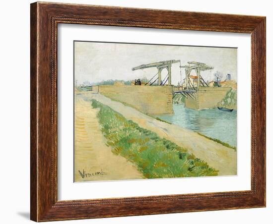 The Langlois Bridge-Vincent van Gogh-Framed Giclee Print