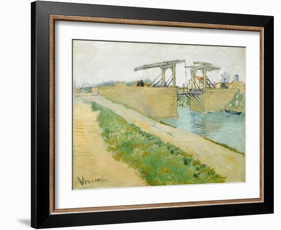 The Langlois Bridge-Vincent van Gogh-Framed Giclee Print