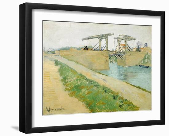 The Langlois Bridge-Vincent van Gogh-Framed Giclee Print