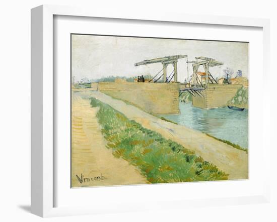 The Langlois Bridge-Vincent van Gogh-Framed Giclee Print