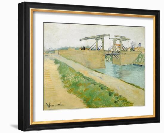 The Langlois Bridge-Vincent van Gogh-Framed Giclee Print