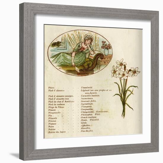 The Language and Meaning of Flowers-Kate Greenaway-Framed Art Print