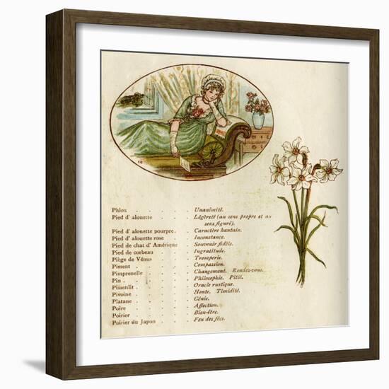 The Language and Meaning of Flowers-Kate Greenaway-Framed Art Print