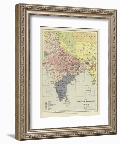 The Languages and Dialects of India-null-Framed Giclee Print