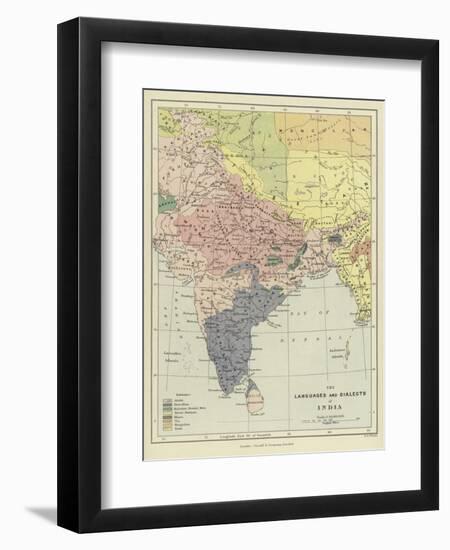 The Languages and Dialects of India-null-Framed Giclee Print