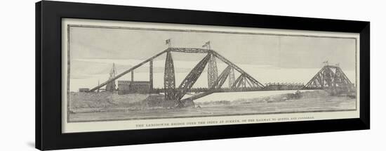 The Lansdowne Bridge over the Indus at Sukkur, on the Railway to Quetta and Candahar-null-Framed Giclee Print