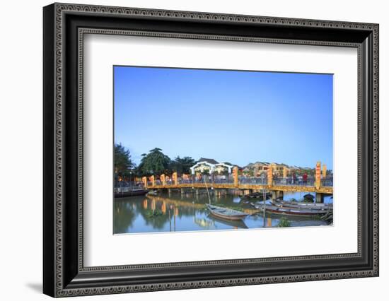 The Lantern Bridge over the Thu Bon River in the historic centre, Hoi An, UNESCO World Heritage Sit-Alex Robinson-Framed Photographic Print