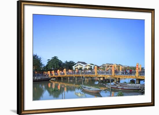 The Lantern Bridge over the Thu Bon River in the historic centre, Hoi An, UNESCO World Heritage Sit-Alex Robinson-Framed Photographic Print