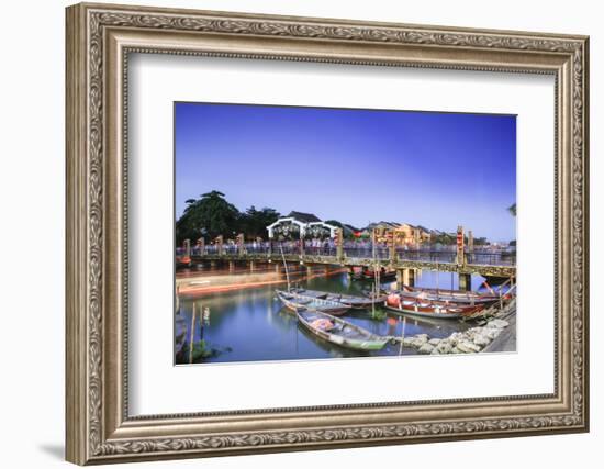 The Lantern Bridge over the Thu Bon River in the historic centre, Hoi An, UNESCO World Heritage Sit-Alex Robinson-Framed Photographic Print