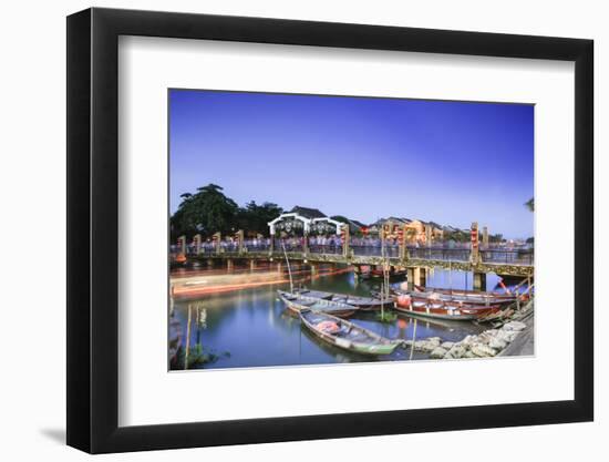 The Lantern Bridge over the Thu Bon River in the historic centre, Hoi An, UNESCO World Heritage Sit-Alex Robinson-Framed Photographic Print