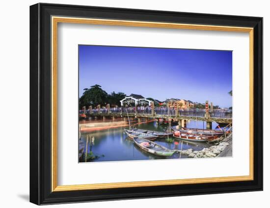 The Lantern Bridge over the Thu Bon River in the historic centre, Hoi An, UNESCO World Heritage Sit-Alex Robinson-Framed Photographic Print