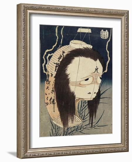 The Lantern Ghost, Iwa, C. 1831-1832-Katsushika Hokusai-Framed Giclee Print