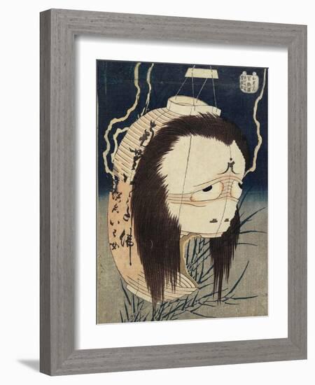 The Lantern Ghost, Iwa, C. 1831-1832-Katsushika Hokusai-Framed Giclee Print