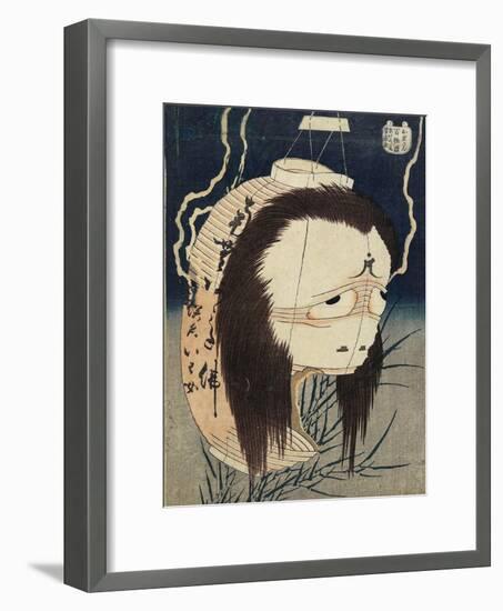 The Lantern Ghost, Iwa, C. 1831-1832-Katsushika Hokusai-Framed Giclee Print