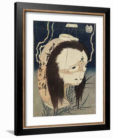 The Lantern Ghost, Iwa, C. 1831-1832-Katsushika Hokusai-Framed Giclee Print