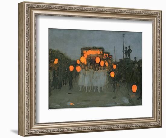 The Lantern Parade c.1918-Thomas Cooper Gotch-Framed Giclee Print
