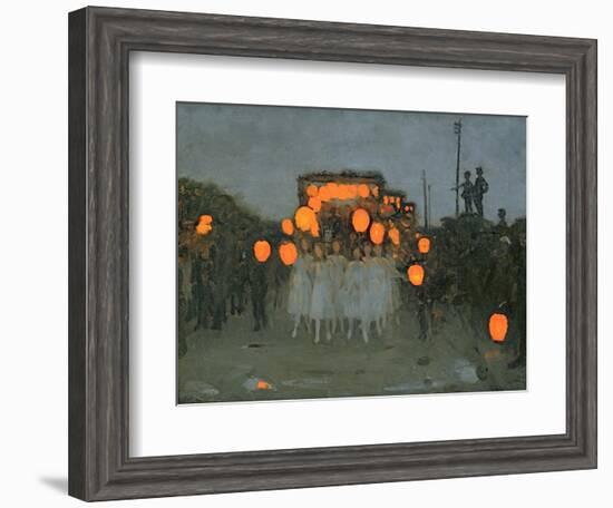 The Lantern Parade c.1918-Thomas Cooper Gotch-Framed Giclee Print