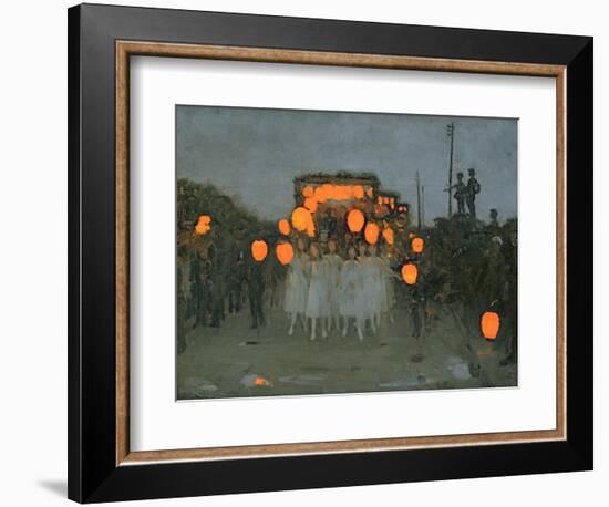 The Lantern Parade c.1918-Thomas Cooper Gotch-Framed Giclee Print