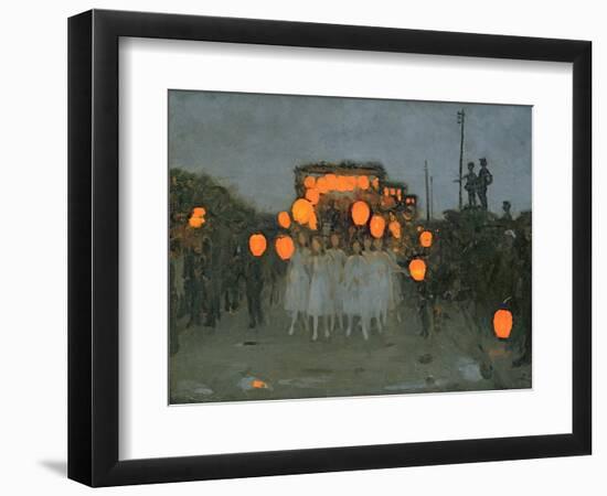 The Lantern Parade c.1918-Thomas Cooper Gotch-Framed Giclee Print