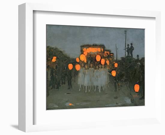 The Lantern Parade c.1918-Thomas Cooper Gotch-Framed Giclee Print