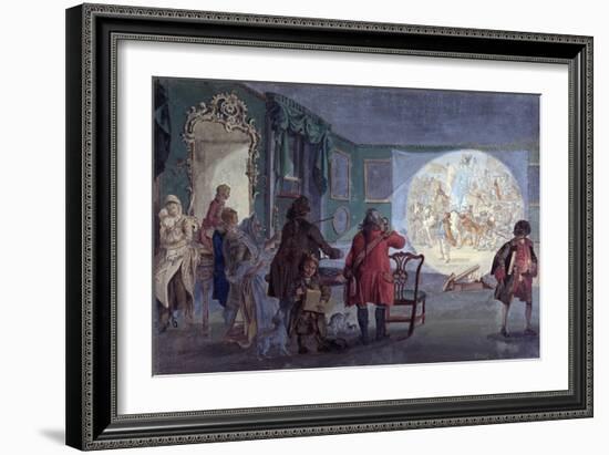 The Lantern Slide Show (Colour Etching)-Paul Sandby-Framed Giclee Print