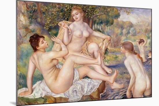The Large Bathers, 1884-1887-Pierre-Auguste Renoir-Mounted Giclee Print