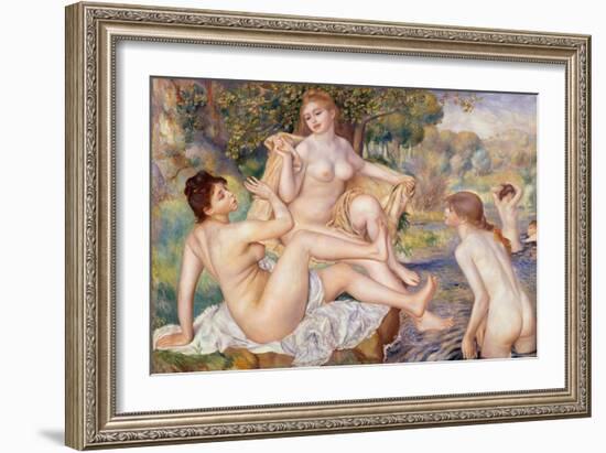 The Large Bathers, 1884-1887-Pierre-Auguste Renoir-Framed Giclee Print