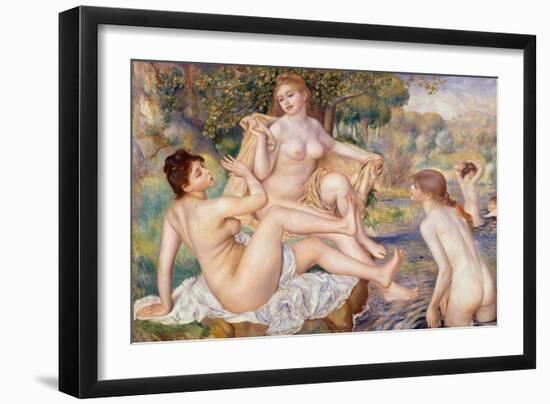 The Large Bathers, 1884-1887-Pierre-Auguste Renoir-Framed Giclee Print