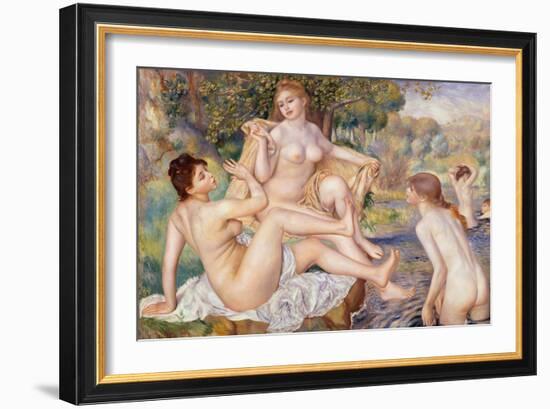 The Large Bathers, 1884-1887-Pierre-Auguste Renoir-Framed Giclee Print